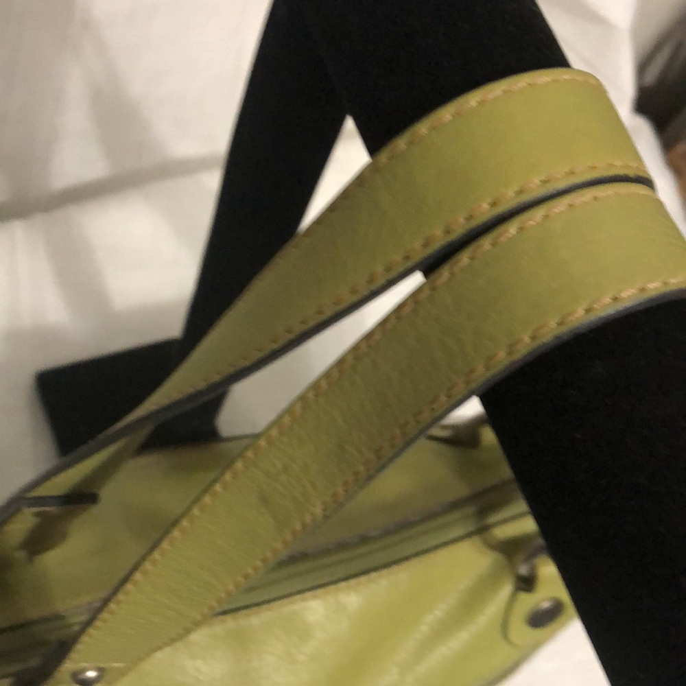 **MINT** Fossil Olive Green Leather Shoulder Bag - Picture 5 of 12